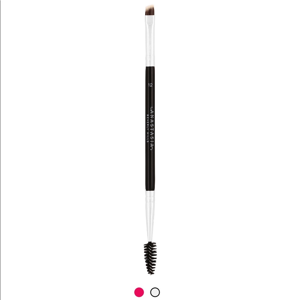 Anastasia #12 Dual-ended Firm Angled Brush